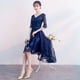 thumbnail image 4 of Vestido de noche de banquete para mujer, lujoso, elegante, digno, ajustado, para damas famosas, falda MIDI de fiesta, 4 of 6