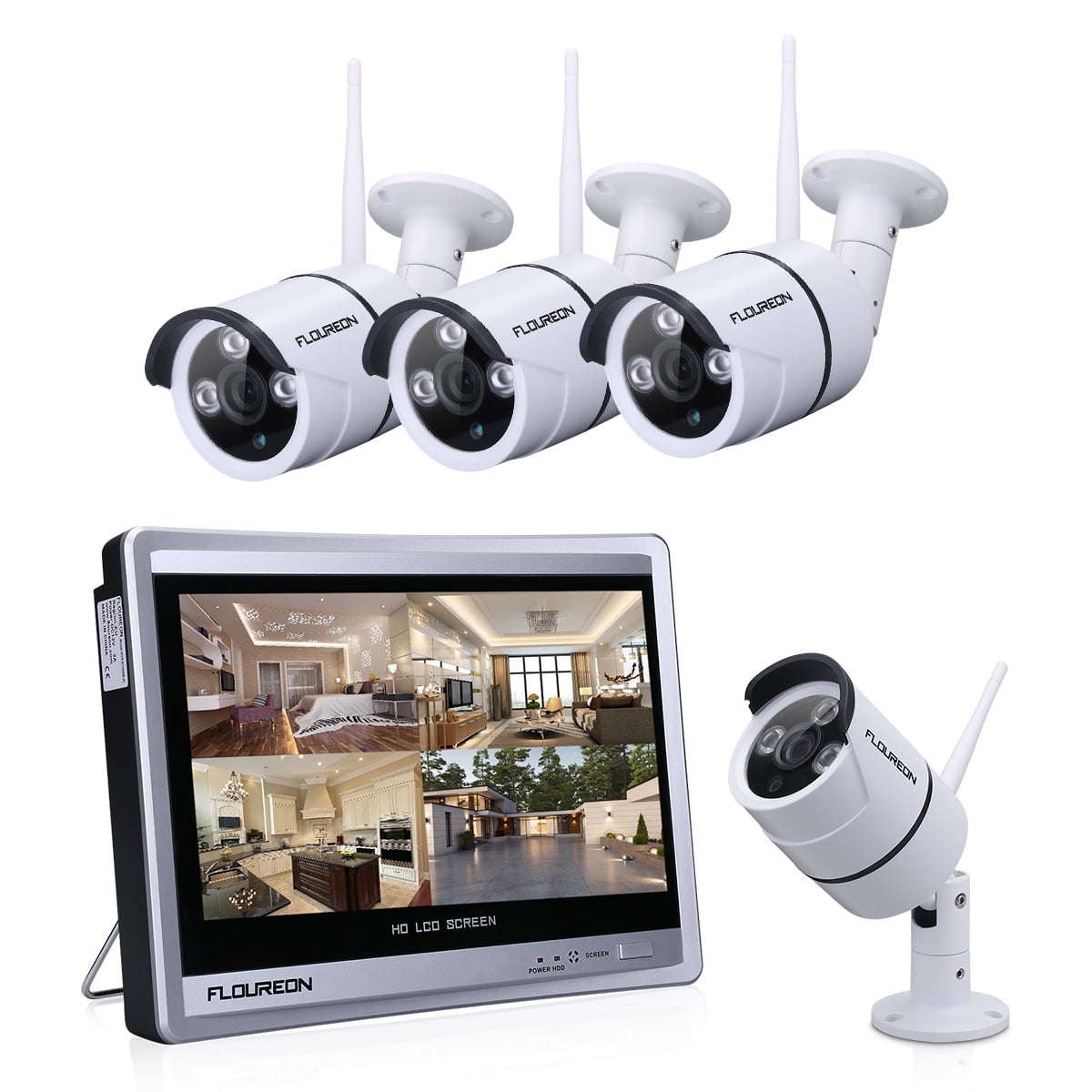 12 camera wireless surveillance system