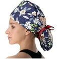 thumbnail image 2 of yunLXY Hijab Cap for Women C Muslim hat Scrub Cap With Buttons Bouffant Hat With Sweatband for Womens and Mens One Size 1PC, 2 of 2