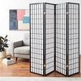 thumbnail image 4 of ORE International 4-Panel Shoji Screen Room Divider, Black, 4 of 4