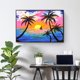 thumbnail image 4 of Cuadros Decorativos Pintura de diamante DIY 5D Rhinestone Full Square Drill Sunset Coconut Grove Kit DQrwqpou Nuevos Originales, 4 of 8