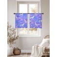 thumbnail image 4 of Cute Camels Sheer Curtains 45 Inches Length 2 Panels Set, Window Sheer Curtains for Living Room/Bedroom, Desert Animals Houses Palm Trees Fantasy Purple Light Filtering Rod Pocket Curtain 52''x45''x2, 4 of 8