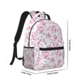 thumbnail image 2 of Yiaed Rose Flowers Print School Backpack College Backpack Daypacks for Students High School Spacious and Durable Daypack for Work and Travel-One Size, 2 of 6