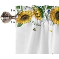 thumbnail image 5 of Farm Fresh Window Curtain Set with Tiers and Valance, 3 Pieces Rod Pocket Valances Retro Red Turck Pull Milk Cow Sunflower Window Treatment Semi Sheer Kitchen Bedroom Farmhouse Decor (52" W x 18" L), 5 of 5