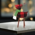 thumbnail image 5 of YIMWNYI Christmas Deer Doll Ornament, Holiday Decoration, Soft Knitted Design, Festive Home Decor, Unique Christmas Gift, Whimsical Deer Figurine, 5 of 6