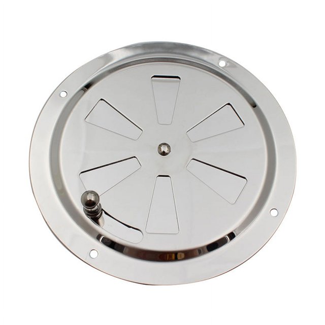Rejilla de ventilación redonda, abertura de ventilación ajustable de acero inoxidable