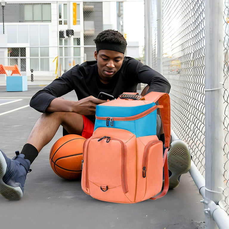 Sports Bag for Basketball Soccer More Basketball Backpack with Ball Holder Shoes Compartment