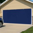 thumbnail image 5 of Navy Blue Pure Color Garage Door Cover Banner 7 x 16 FT, Aesthetics Contemporary Luxury Garage Door Curtains Backdrop with Grommets for Indoor Outdoor Wall Party Porch Yard Decorations Background, 5 of 9