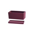thumbnail image 1 of Macetero Rectangular de cerámica con bandeja, artículos for macetas pequeños perforados de escritorio de oficina, verde, Simple, escandinavo, suculento, 1 of 9
