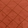 thumbnail image 2 of Ultimate Textile (3 Pack) Embroidered Pintuck Taffeta 84 x 84-Inch Square Tablecloth Persimmon Burnt Orange, 2 of 3