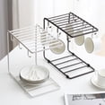 thumbnail image 3 of Yeacher Mug Holder Stand for Mug 6 Hooks Coffee Mug Rack Cup Display Hanger Rack Home Storage Mug Hooks Countertop Organizer for Mugs, 3 of 8