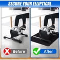 thumbnail image 3 of Non Slip Under Desk Elliptical Mat, Exercise Mat for Ellipse Leg Exerciser Machine, Suitable for Electric Seated Foot Pedal Exerciser, Enhance Stability & Protect Wooden Floor (23.6"L x 17"W), 3 of 5