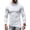 White, variant on Hooded Long Sleeve T Shirt Casual Irregular Summer Fashion Pullover Top Custom T Shirts for Men