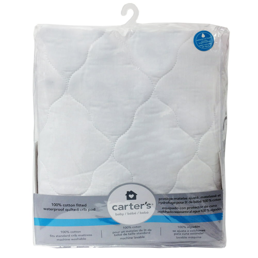 Carter's Waterproof pad Fitted Quilted Crib Pad 52 x 28 x 9