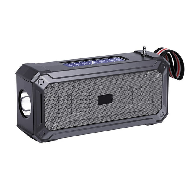 Birdeem Solar Bluetooth Speaker Portable Outdoor Bluetooth Speaker with Multifunctional Outdoor Flashlight Stereo Sound with Bass Home Wireless Speaker