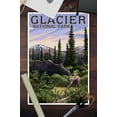 thumbnail image 3 of Glacier National Park, Montana, Moose and Calf (12x18 Wall Art Poster, Room Decor), 3 of 3