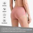 thumbnail image 4 of Loritta Secret 5-Pack Underwear for Women Cotton High Waist Panties Full Coverage Cotton Panties for Women, Size S-2XL, 4 of 6