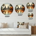 thumbnail image 4 of Designart "Journey To Asian Painting VIII" Asian Oversized Wall Clock, 4 of 5