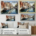 thumbnail image 4 of Designart "Watercolor Whimsy Beige Canal art painting III" Canals Floater Framed Wall Decor, 4 of 7