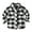 Black and White Grid, variant on CSCHome Fall Kids Plaid Shirt for Boys Girls,Winter Warm Shirt Long Sleeve Button down for Toddler 6M-9Y