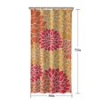 thumbnail image 5 of Orange Floral and Petal Pattern Shower Curtain 36"x72" ,Bathroom Decorative Shower Curtains Set with 12 Hooks,Modern Waterproof Washable Shower Curtain, 5 of 6