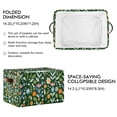 thumbnail image 2 of Yayeee 2 Pack Canvas Storage Basket with Handles for Shelves Fabric Bins Closet Organizer, Flourish Flowers Pattern, 2 of 8