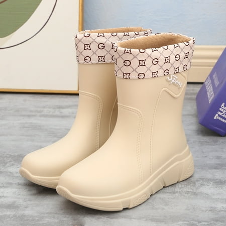 

Women s Short Ankle Rain Boots Lightweight Chelsea Rain Boots Rubber Waterproof Booties