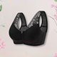 thumbnail image 5 of Conjunto de lencería Sujetador transpirable para mujer, sujetadores de encaje acolchados de soporte alto, ropa interior suave y cómoda para el día a día Kuymtek Negro T 46 para Mujer, 5 of 5