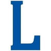 Plaid Wood Letter L, 1 Each