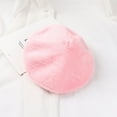 thumbnail image 2 of Soyumi Vintage soft Thick Versatile Cable Knit Unisex Plain Cuff Caps For Women Girls Lady fall fashion outfit Stretch Rib Chunky Crochet satin lined beanie Skull French Hats snow Fashion, Pink, 2 of 4