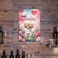 thumbnail image 3 of Hello Valentine’s Day Chihuahua Flower Crown Romantic Pink Floral Vertical Metal Aluminum Sign Dog Lover Gifts Idea Wall Art Home Decor - 00031, 3 of 5