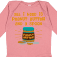thumbnail image 4 of Inktastic Peanut Butter Spoon Boys or Girls Long Sleeve Baby Bodysuit, 4 of 5