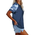 thumbnail image 2 of Mytrendy Women Camo Print Patchwork Short Sleeve T-Shirt Top, 2 of 4