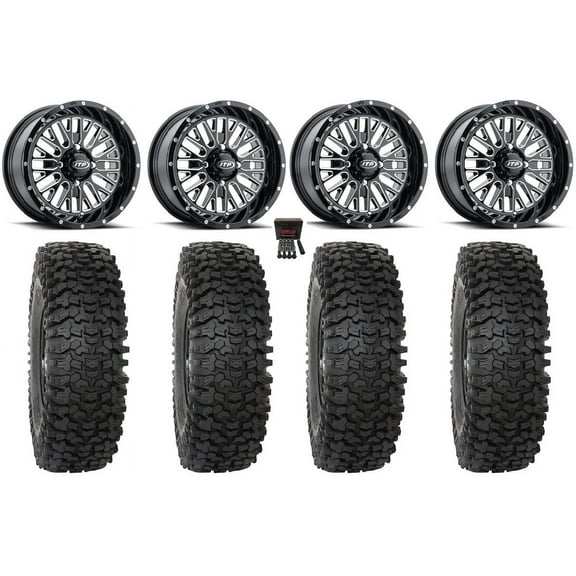 ITP Momentum 15" Wheels Milled 35" RC500 Tires Polaris RZR XP 1000 / PRO XP / Ranger XP 900/1000