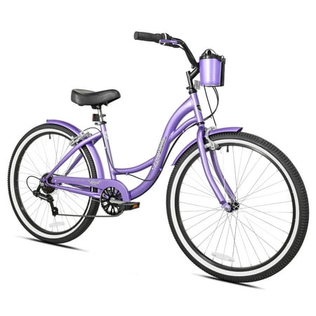 Kent Bicycles 26u0022 Bayside Womens Cruiser Bicycle, Purple