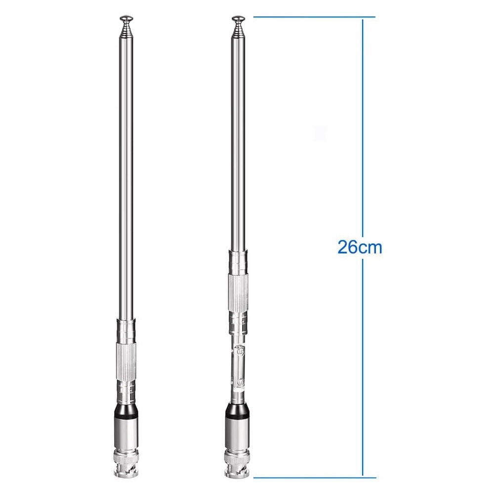 NUOVA ANTENNA SCANNER Utile Telescopico-BNC 20-1300 MHz Spina BNC EUR 8