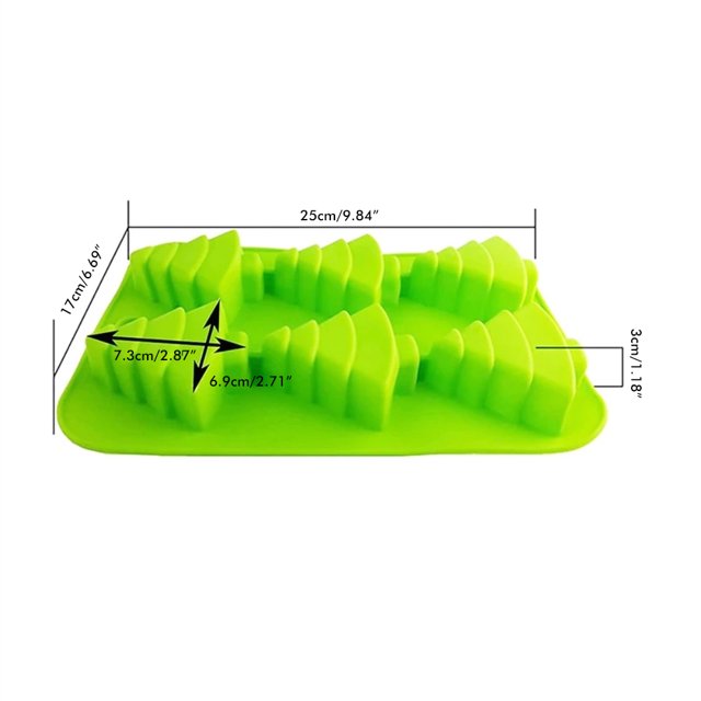 Christmas Baking Tool,6 Cavity Christmas Tree Baking Mold Christmas Tree Silicone Mold Innovative Solution