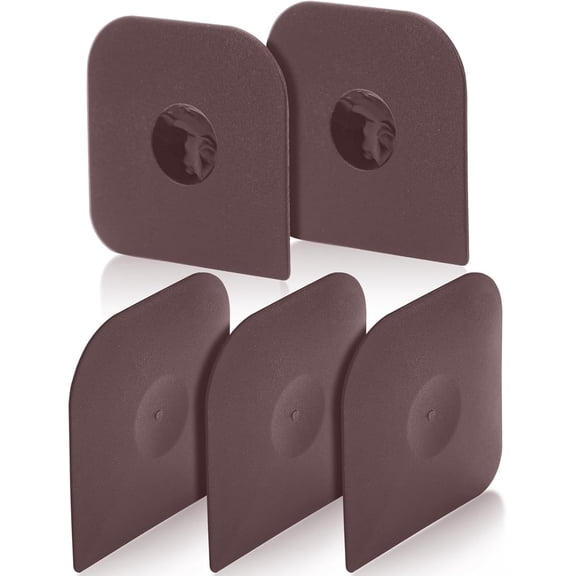 Pan Scrapers Dish Scraper Tool Set, Plastic Kitchen Scraper Nylon Pan Pot Food Scraper, Cast Iron Skillet Cleaner Scraper Pan Pot Scrubber, Kitchen Plastic Scrapper (Brown)