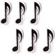thumbnail image 1 of pince Notes En Plastique 6 Pices (noir) Montre De Musique, Page De Livre De Piano, Clip De Sac De Nourriture, Accessoires De Pratique De La Musiq, 1 of 5