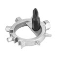 thumbnail image 4 of Destornillador de herramienta de reparación multifunción portátil compacto para bicicleta de exterior 12 en 1 (gris), 4 of 8