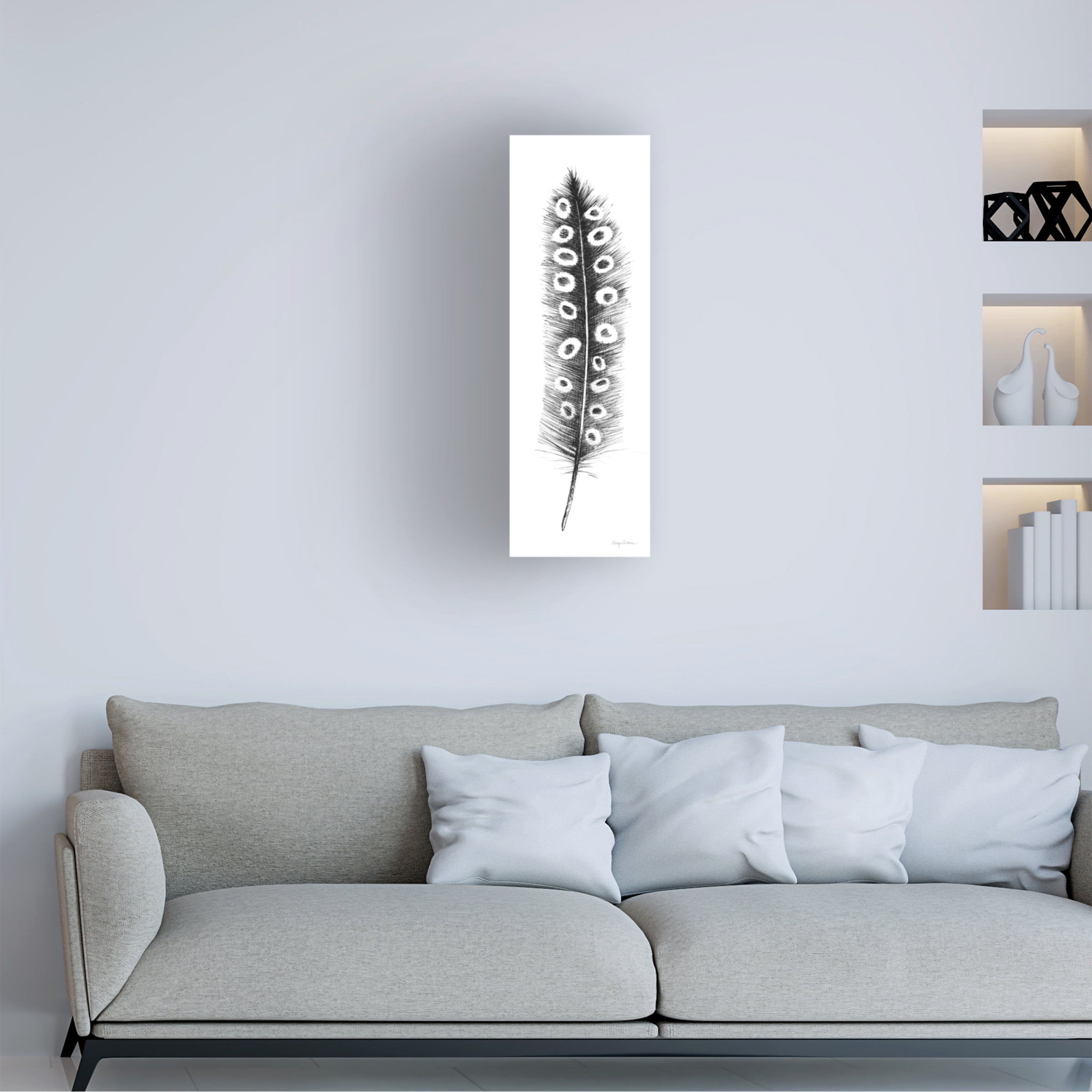 Avery Tillmon 'Spirit Feather VIIIa' Canvas Art