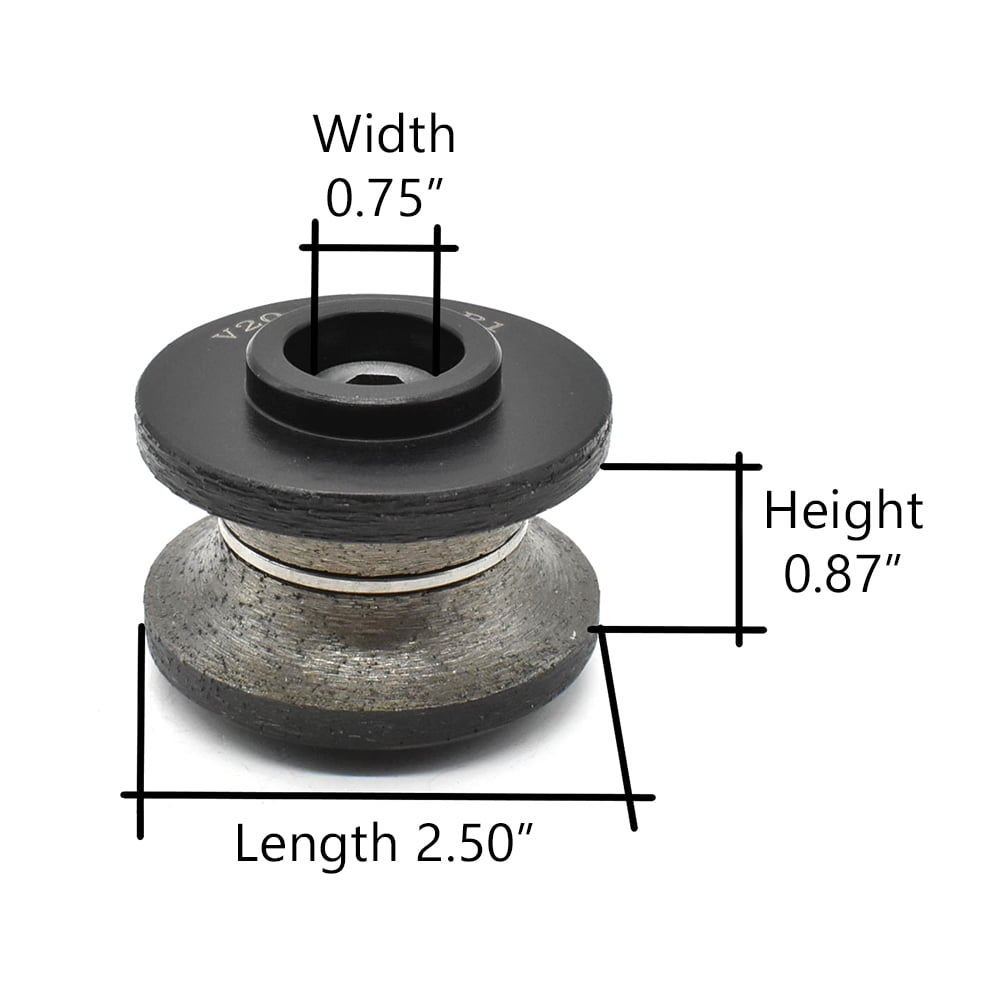 Secco V20BIT Stone Router 3/4" Bullnose Bit For Shaping Grinding Granite Tools