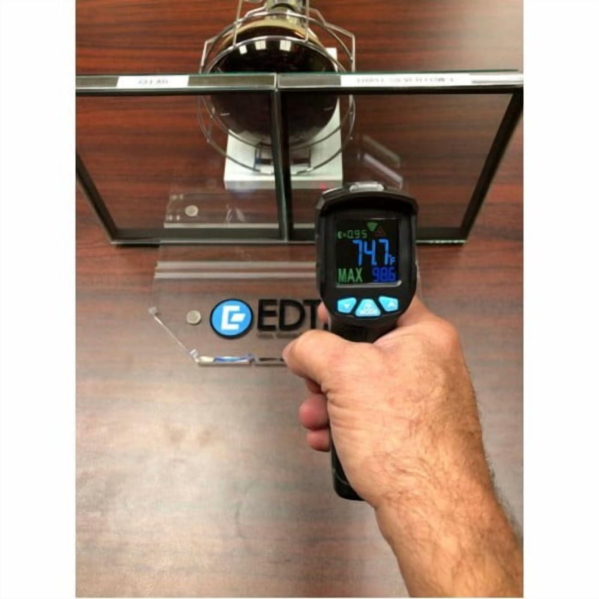 EDTM Non-Contact Infrared Thermometer Laser Temperature Gun (MT1576), Made in USA
