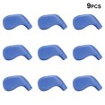 thumbnail image 2 of Ruiboury 9 Pieces Golf Club Cover TPE Waterproof Iron Putter Head Covers Travel Replacement Protector Removable Accessories Gifts Blue, 2 of 6
