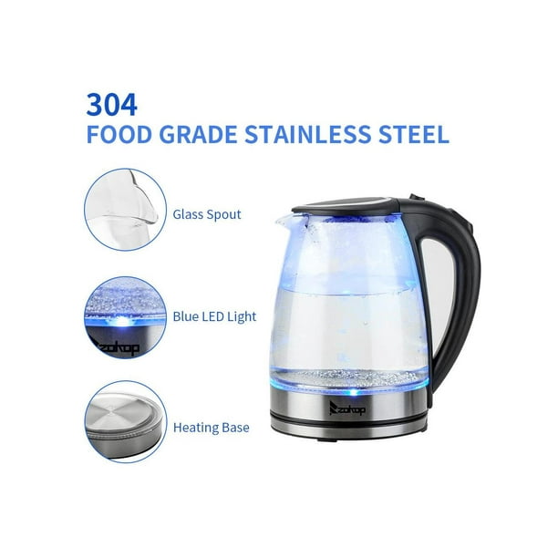 110v 1200w 1.8l Electric glass kettle us plug
