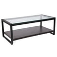 thumbnail image 1 of Rosedale Glass Coffee Table with Black Metal Frame, 1 of 4