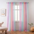 thumbnail image 1 of Cortina transparente Yancorp Rainbow Ombre 132 x 213 cm, 1 panel, 1 of 7