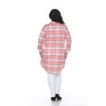 thumbnail image 3 of White Mark Women's Plus Size Plaid Tunic Top, 3 of 6