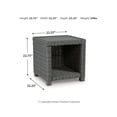 thumbnail image 6 of Signature Design by Ashley Casual Elite Park Outdoor End Table  Gray, 6 of 6