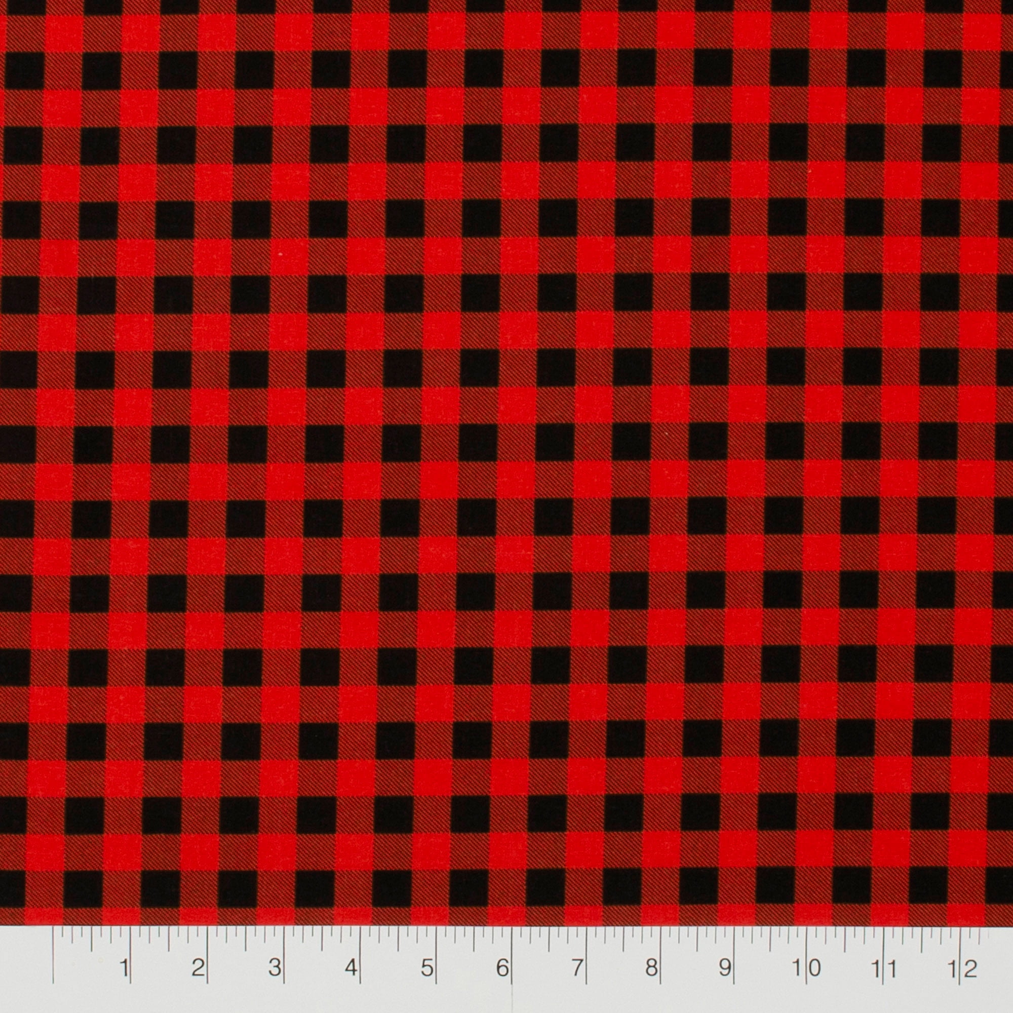 Create It 18"x21" Cotton Plaid Check Precut Sewing & Craft Fabric, Red 10 Pieces